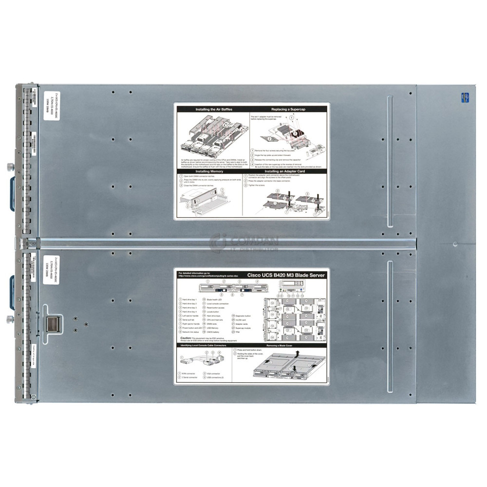 CISCO UCSB B420 M3-4SF 4X INTEL XEON E5-4657L @ 2.40GHZ 768GB (DDR3 1600MHZ) RAM